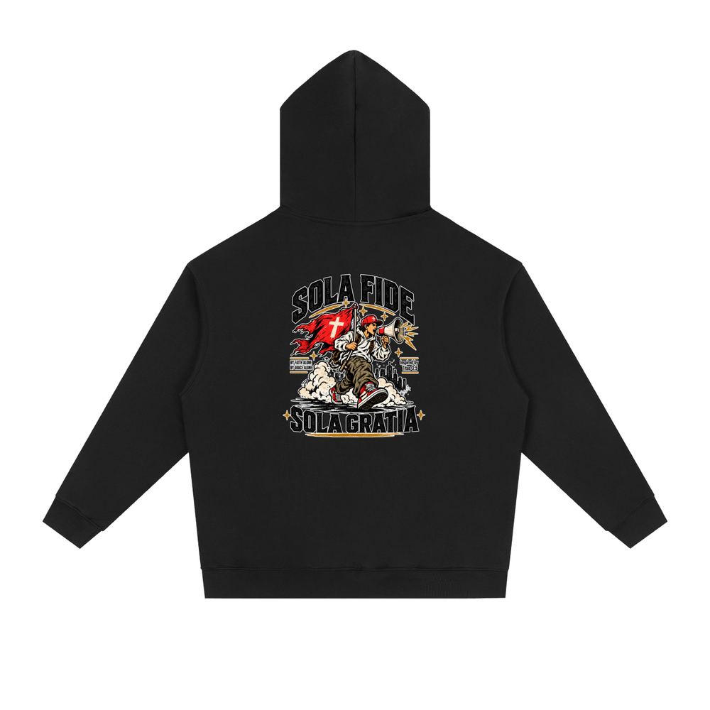 "Sola Fide / Sola Gratia" – Latin for "Faith Alone / Grace Alone." Hoodie