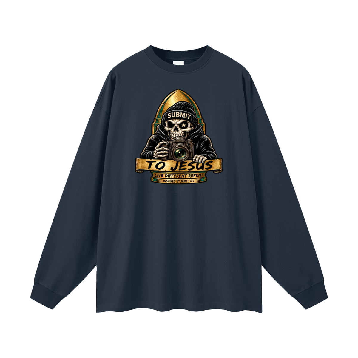 SUBMIT TO JESUS LIVE DIFFERENT REPENT INSPIRED BY JAMES 4:7 Long Sleeve T-Shirt