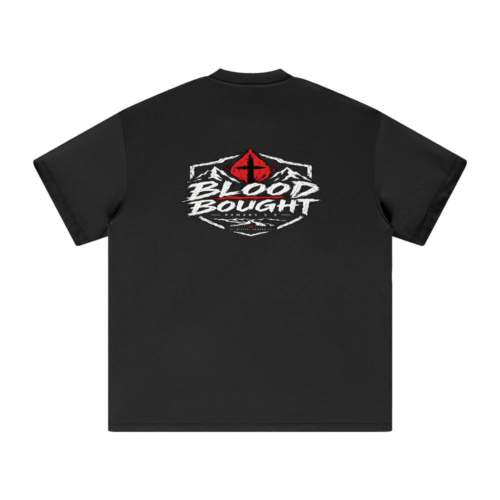 BLOOD BOUGHT - ROMANS 5:9 - T-Shirt