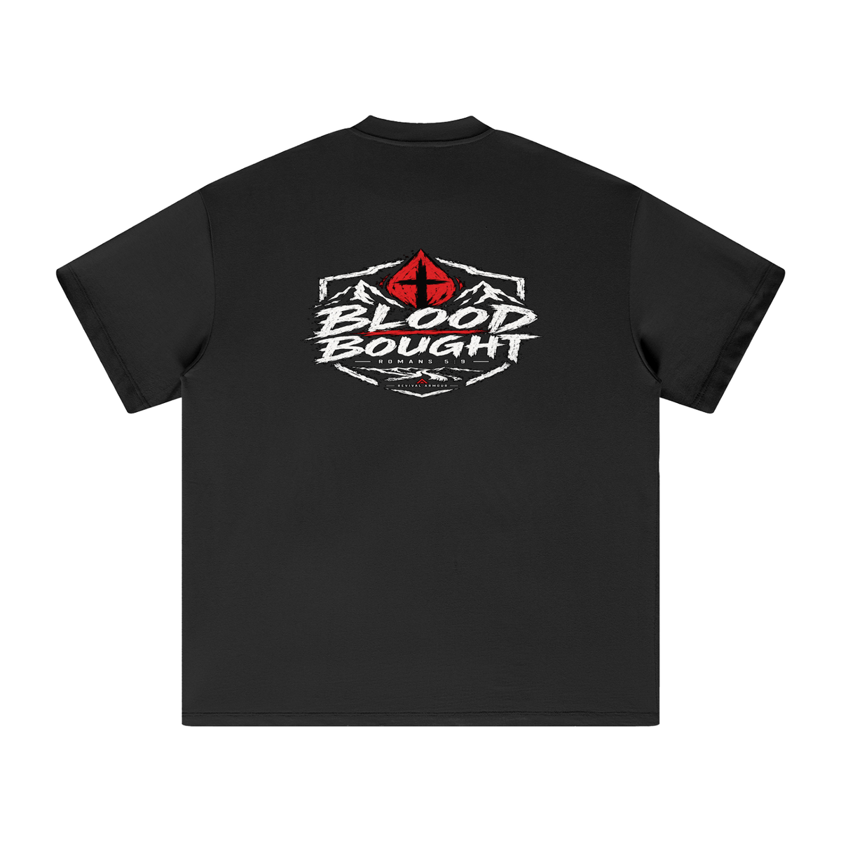 BLOOD BOUGHT - ROMANS 5:9 - T-Shirt