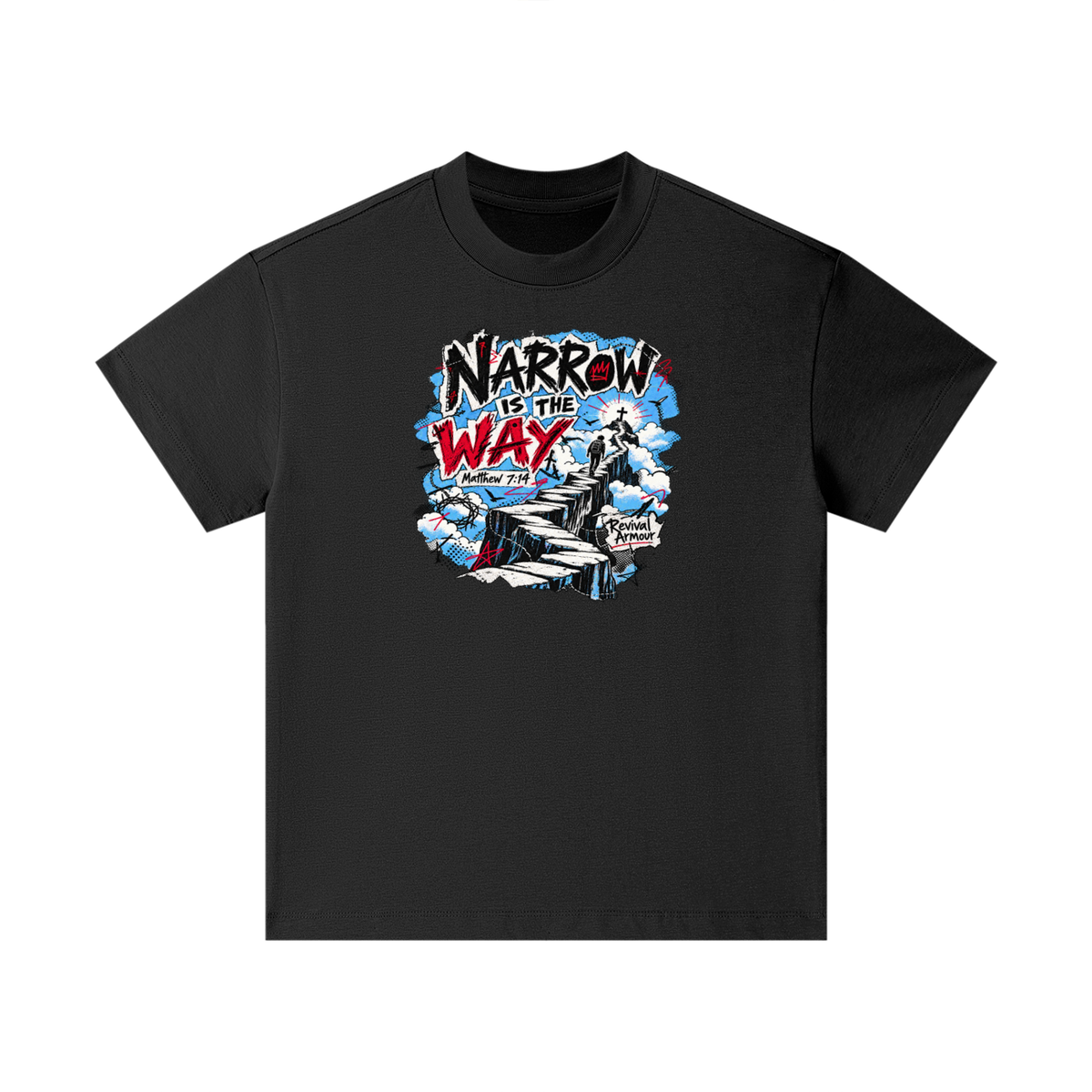 NARROW IS THE WAY [MATTHEW 7:14] Revival Armour Kids T-Shirt