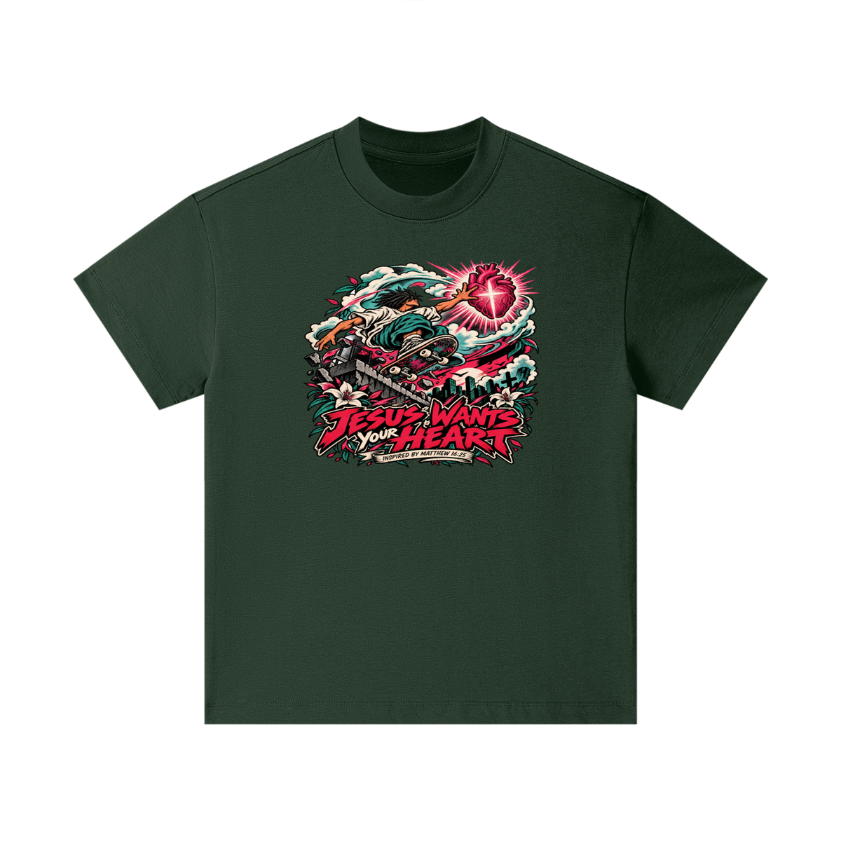 JESUS WANTS YOUR HEART INSPIRED BY MATTHEW 16:25 Kids T-Shirt