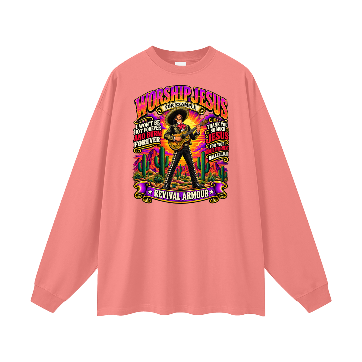 WORSHIP JESUS revival armour Long Sleeve T-Shirt