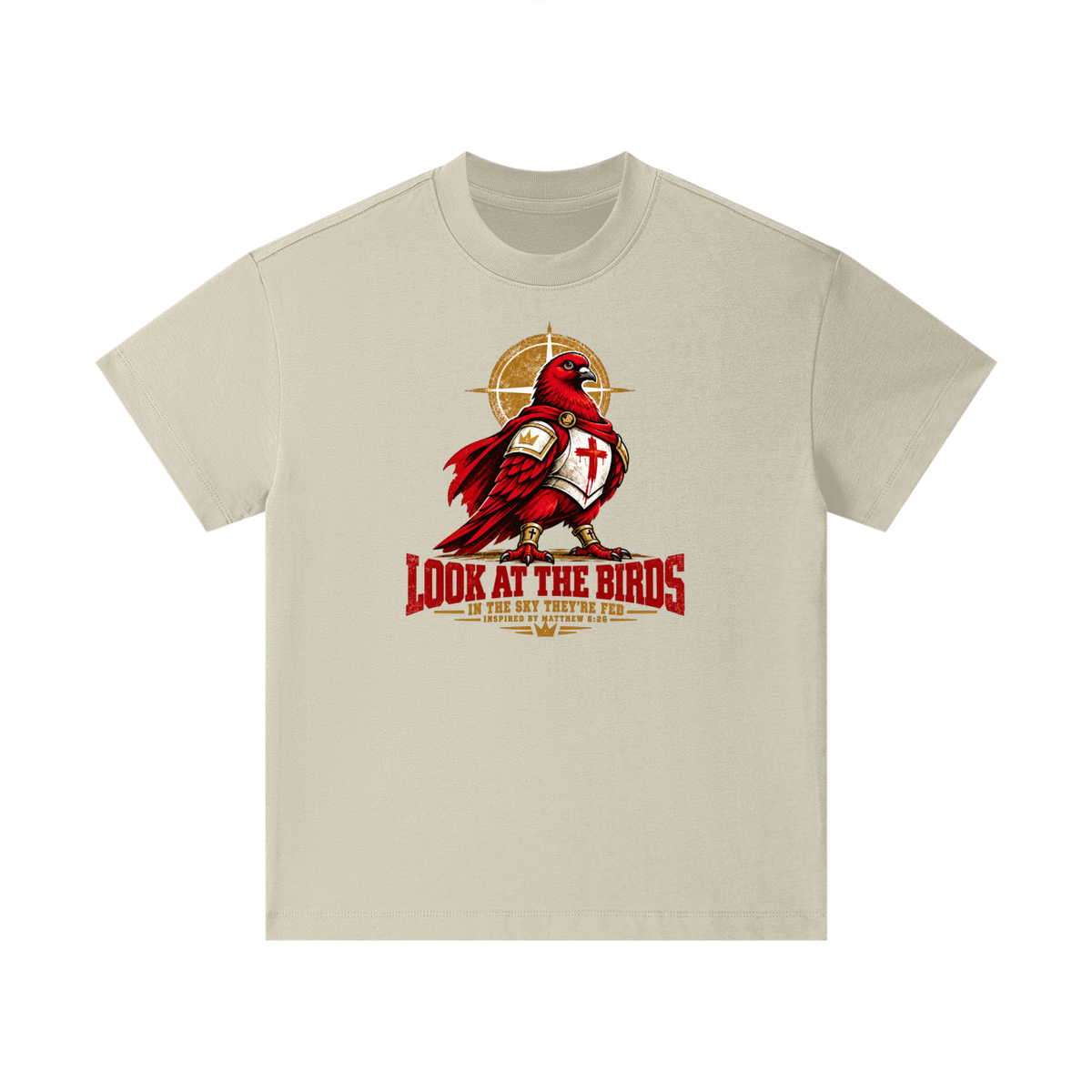 LOOK AT THE BIRDS IN THE SKY THEY'RE FED INSPIRED BY MATTHEW 6:26 Kids T-Shirt