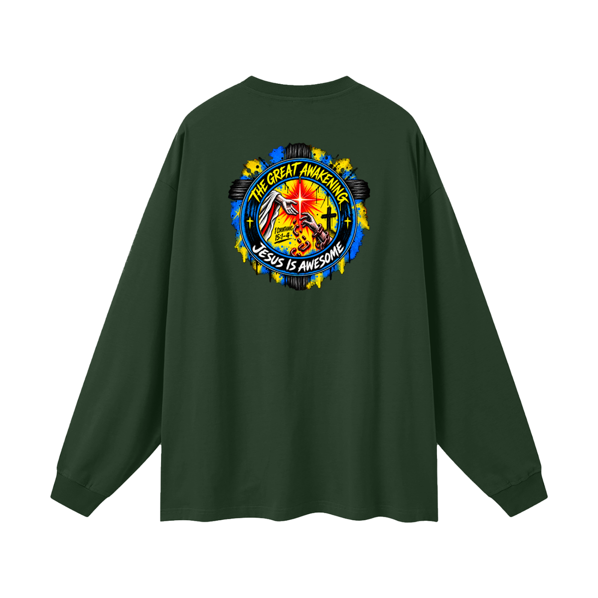 THE GREAT AWAKENING JESUS IS AWESOME Long Sleeve T-Shirt