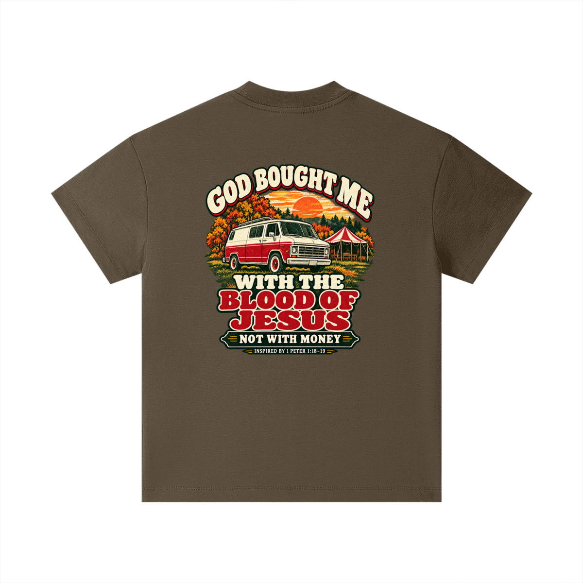 GOD BOUGHT ME WITH THE BLOOD OF JESUS NOT WITH MONEY - INSPIRED BY 1 PETER 1:18-19 - Kids T-Shirt