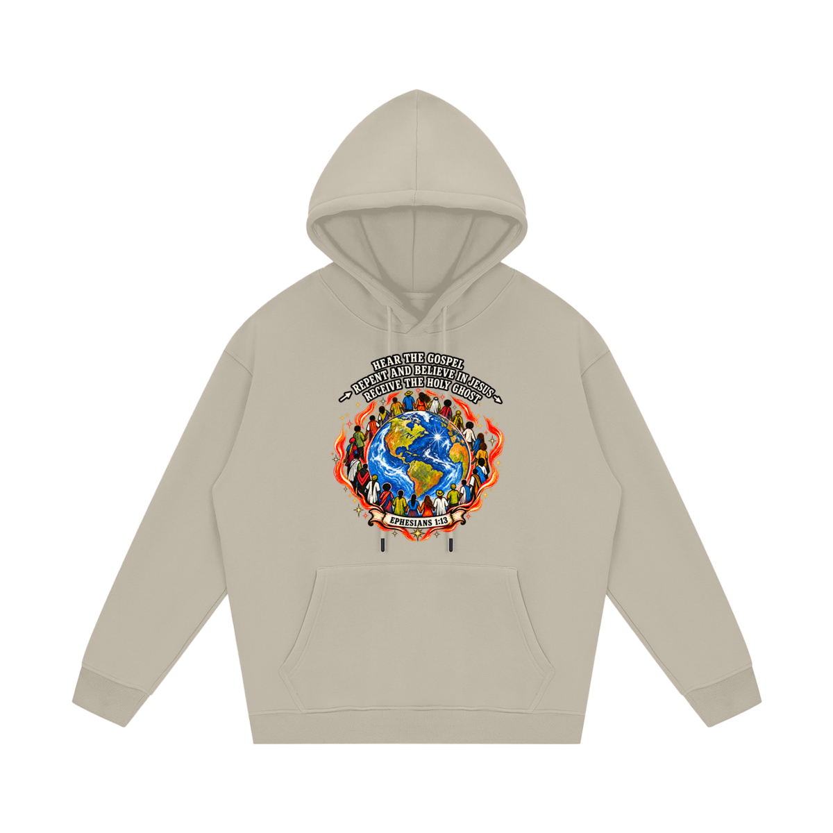 Hear the Gospel > repent and believe in Jesus > Receive the Holy Ghost Hoodie