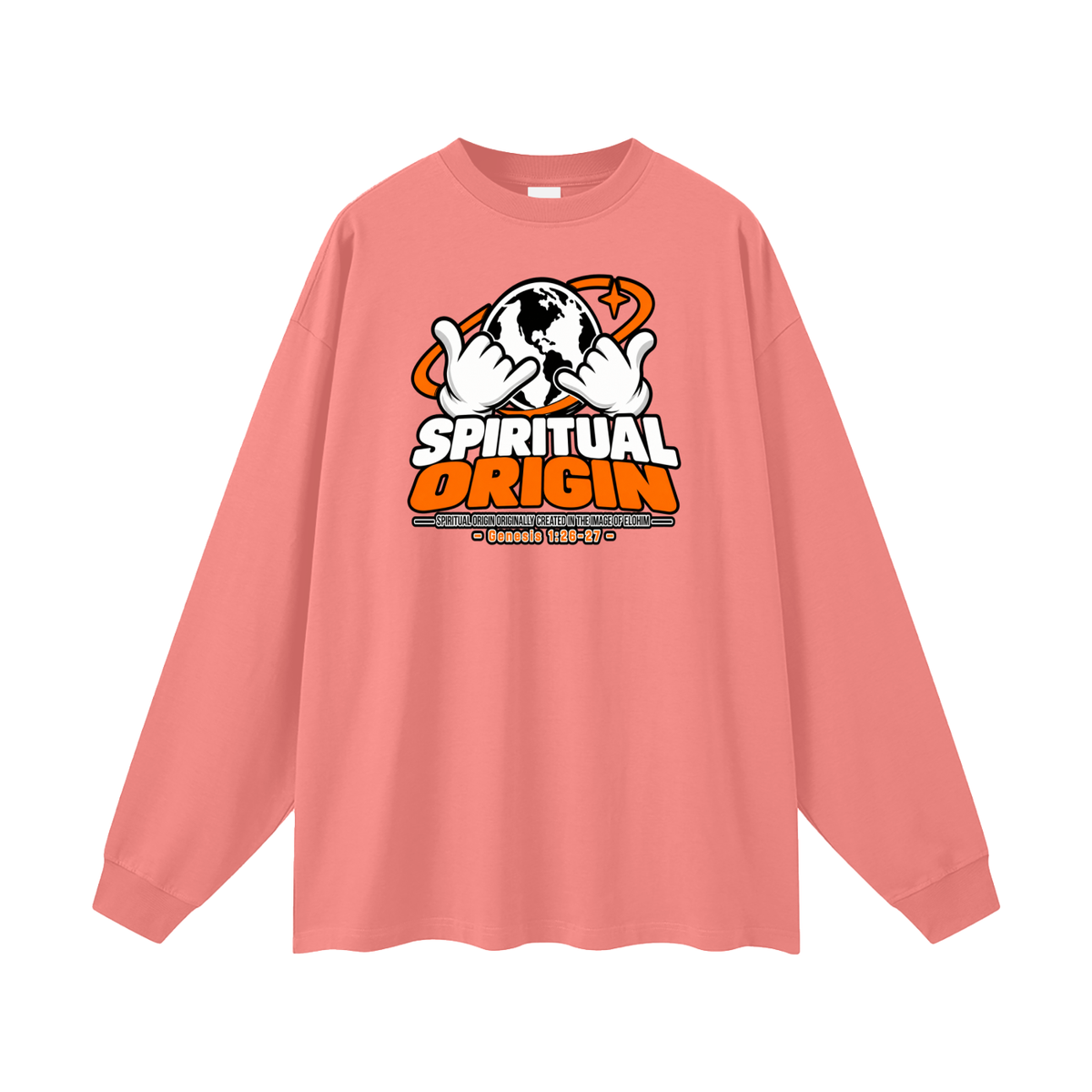 SPIRITUAL ORGIN SPIRITUAL ORGIN ORIGINALLY CREATED IN THE IMAGE OF ELOHIM - GENESIS 1:26-27 - Long Sleeve T-Shirt