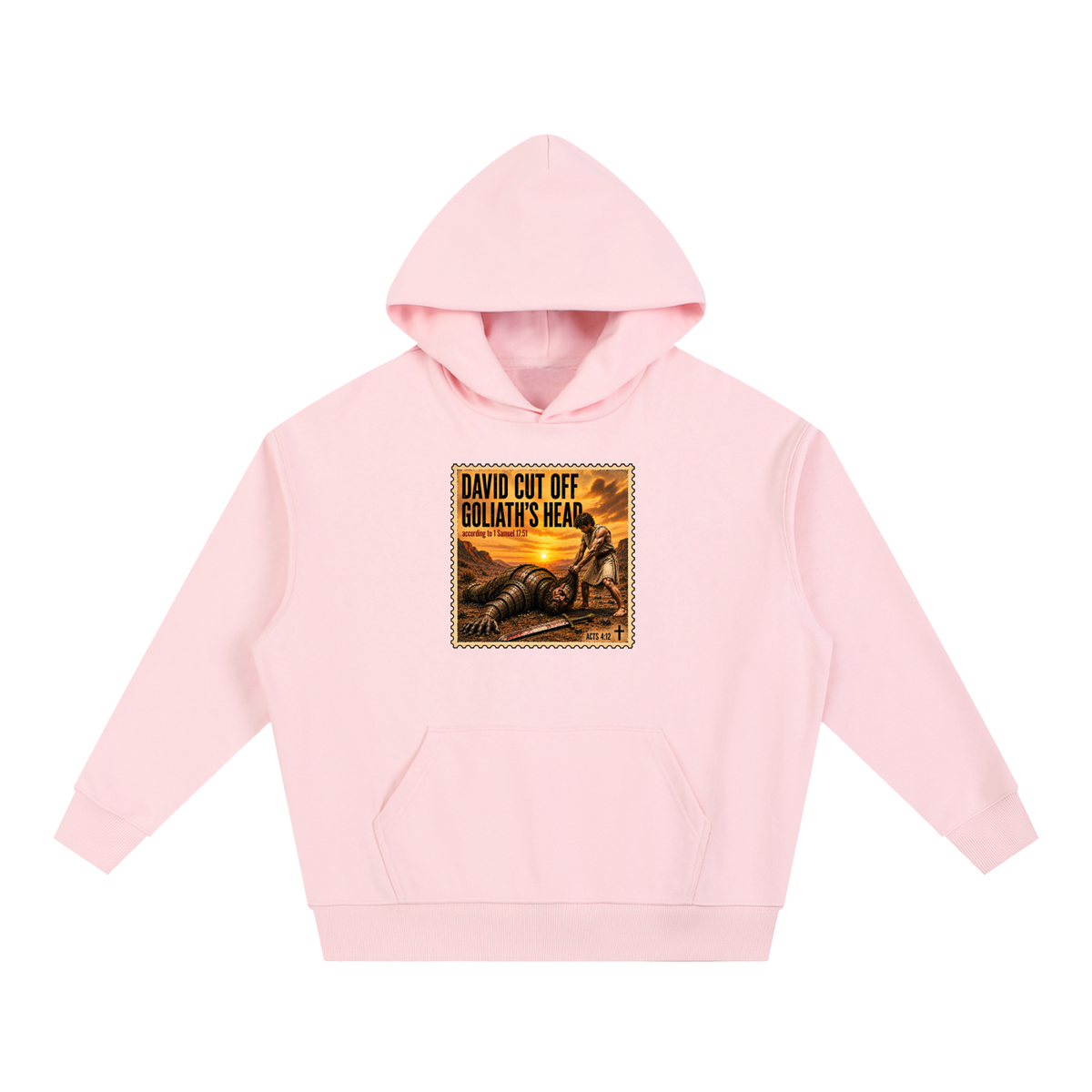 David cut off Goliath's head according to 1 Samuel 17:51 Hoodie