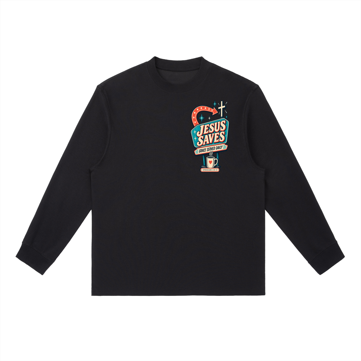 Jesus saves Long-Sleeve T-Shirt