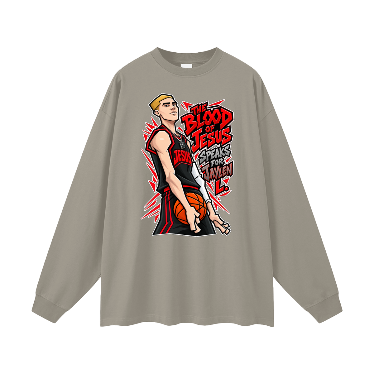 THE BLOOD OF JESUS SPEAKS FOR JAYLEN L. Long Sleeve T-Shirt