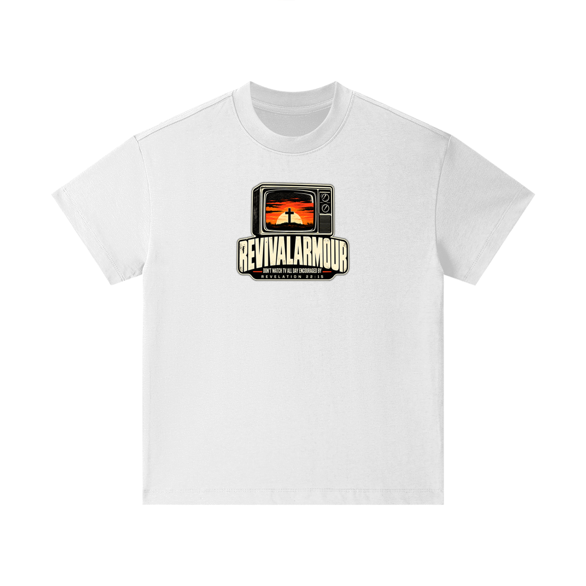 REVIVAL ARMOUR DON'T WATCH ALL DAY ENCOURAGED BY REVELATION 22:15 kids T-Shirt
