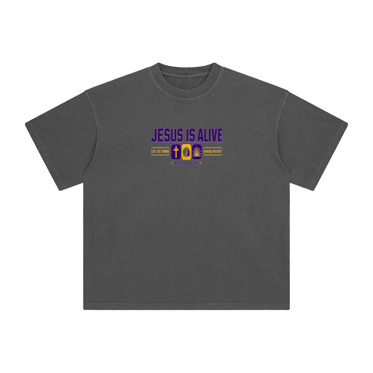JESUS IS ALIVE CAST OUT DEMONS ON MICHAELJPHELPS.NET T-Shirt