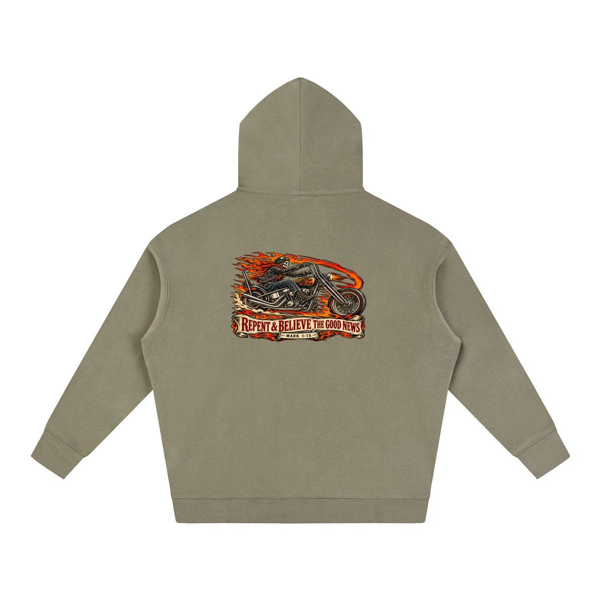 JESUS SAVES REPENT & BELIEVE THE GOOD NEWS - MARK 1:15 - Hoodie