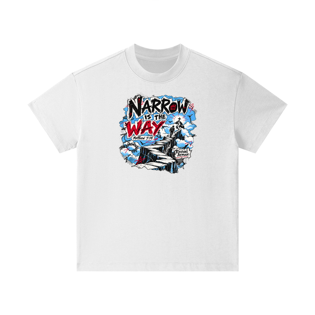 NARROW IS THE WAY [MATTHEW 7:14] Revival Armour Kids T-Shirt