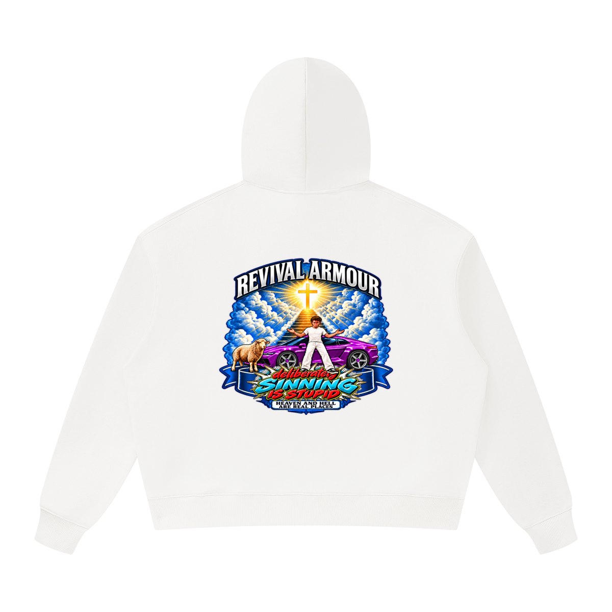 REVIVAL ARMOUR deliberately SINNING IS STUPID HEAVEN AND HELL ARE REAL PLACES DITCH UNGODLINESS Triggered by MARK 1:15 Hoodie