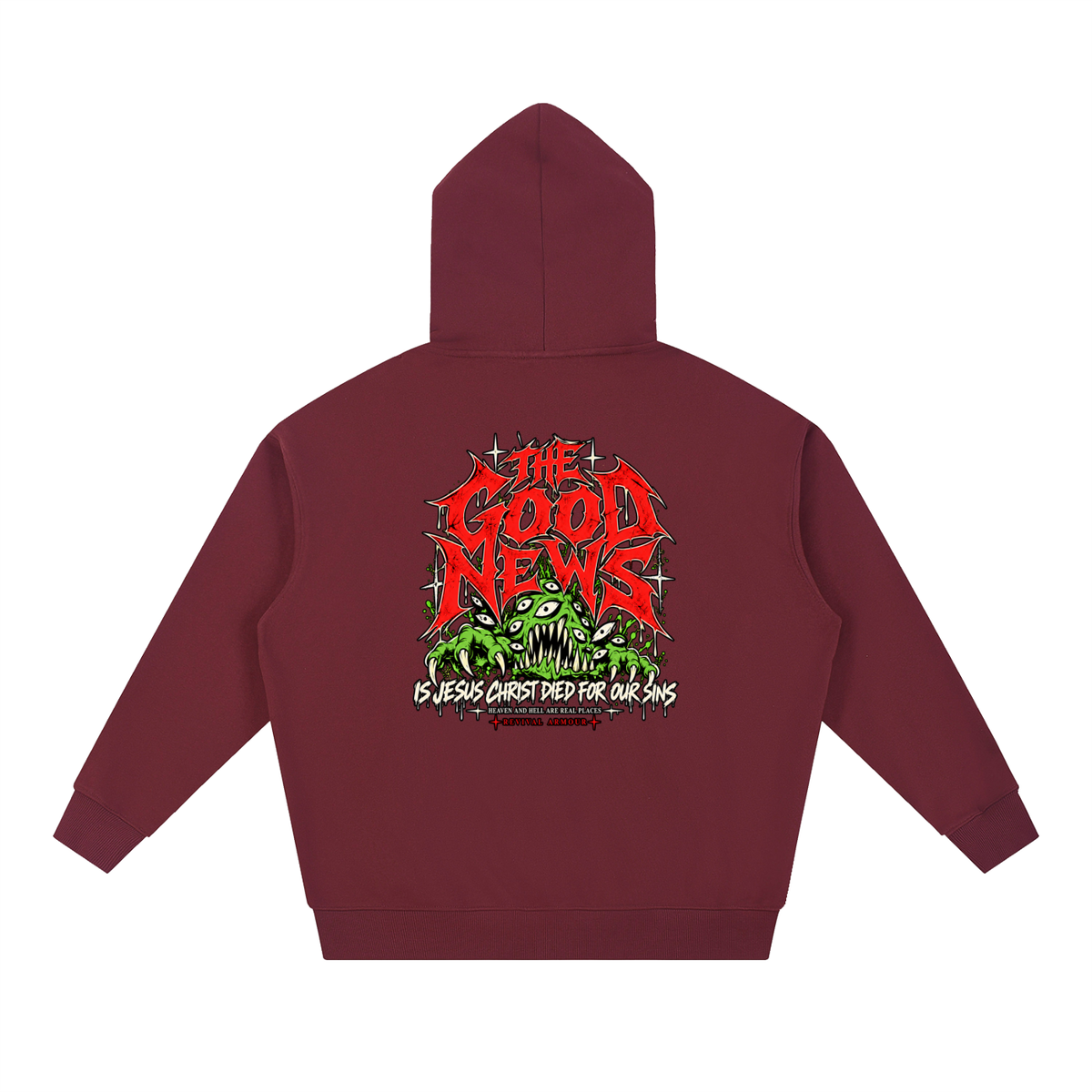 ACCORDING TO 1 CORINTHIANS 15:1-4 NLT THE GOOD NEWS IS JESUS CHRIST DIED FOR OUR SINS HEAVEN AND HELL ARE REAL PLACES Hoodie