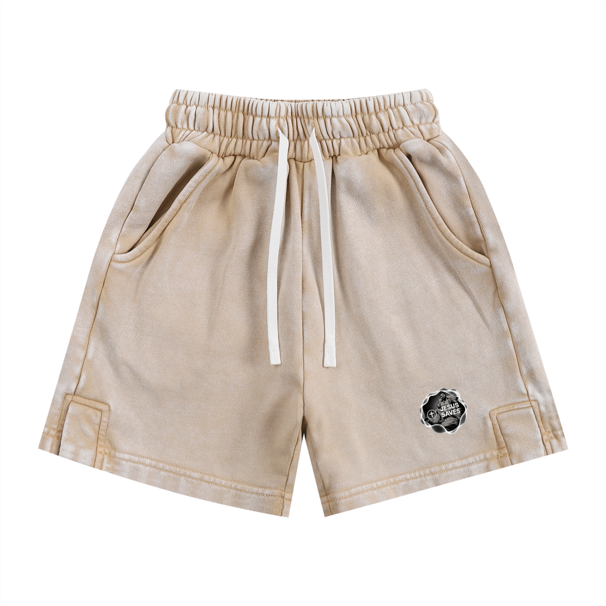 JESUS SAVES ACTS 4:12 Kids' Shorts