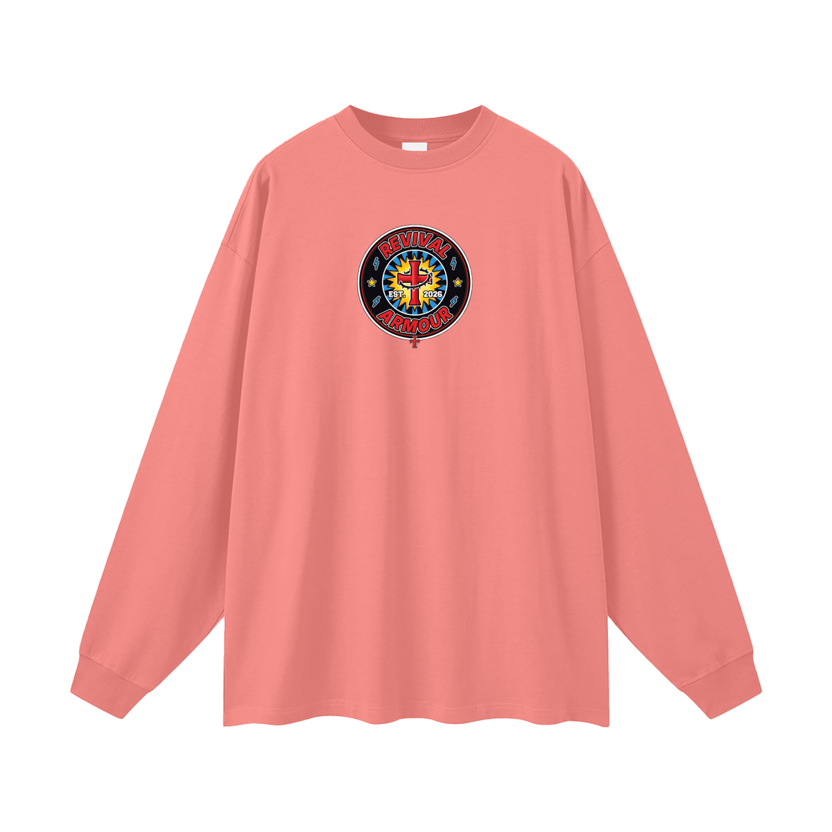 REVIVAL EST. 2026 ARMOUR JESUS DIED FOR OUR SINS Long Sleeve T-Shirt