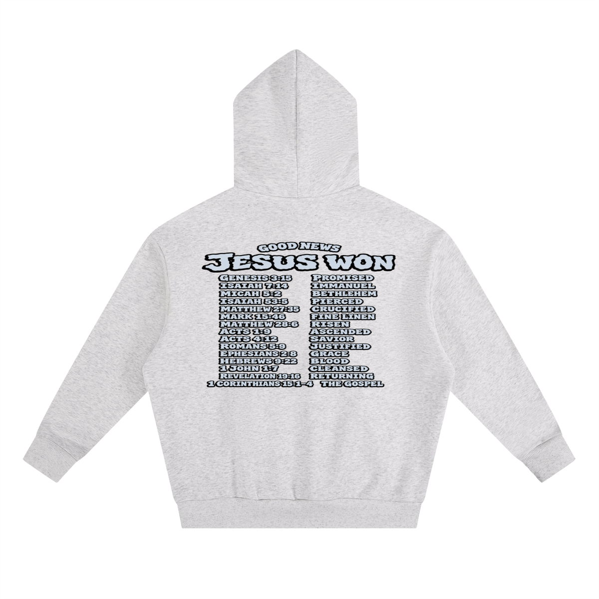 GOOD NEWS JESUS WON Hoodie