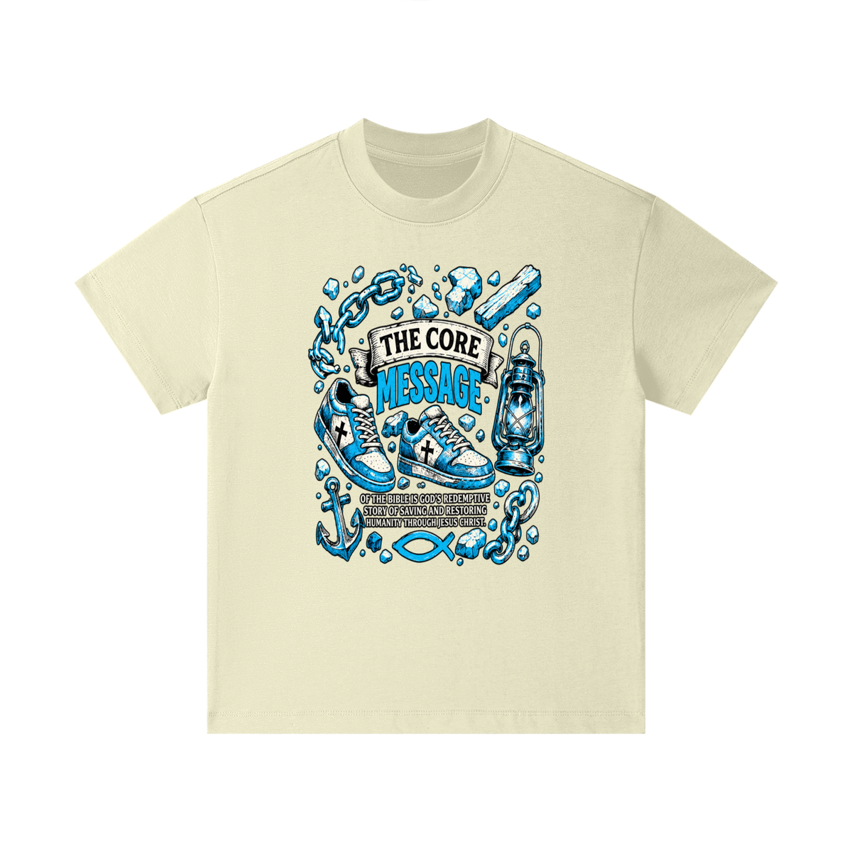 the core message of the bible is God's redemptive story of saving and restoring humanity through Jesus Christ. Kids T-Shirt