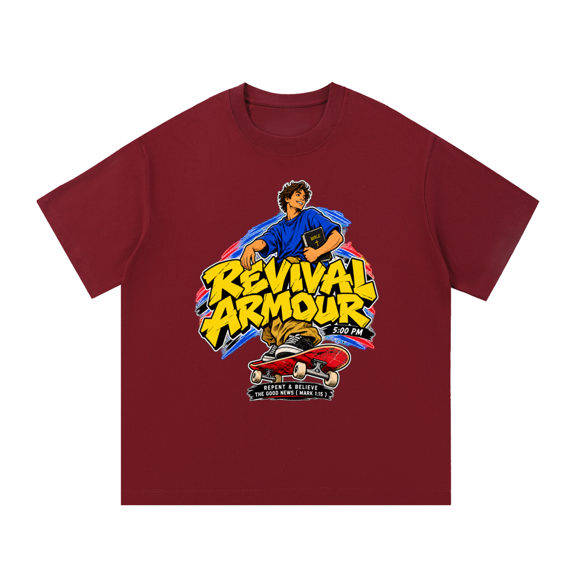 REVIVAL ARMOUR 5:00PM REPENT & BELIEVE THE GOOD NEWS ( MARK 1:15 ) T-Shirt