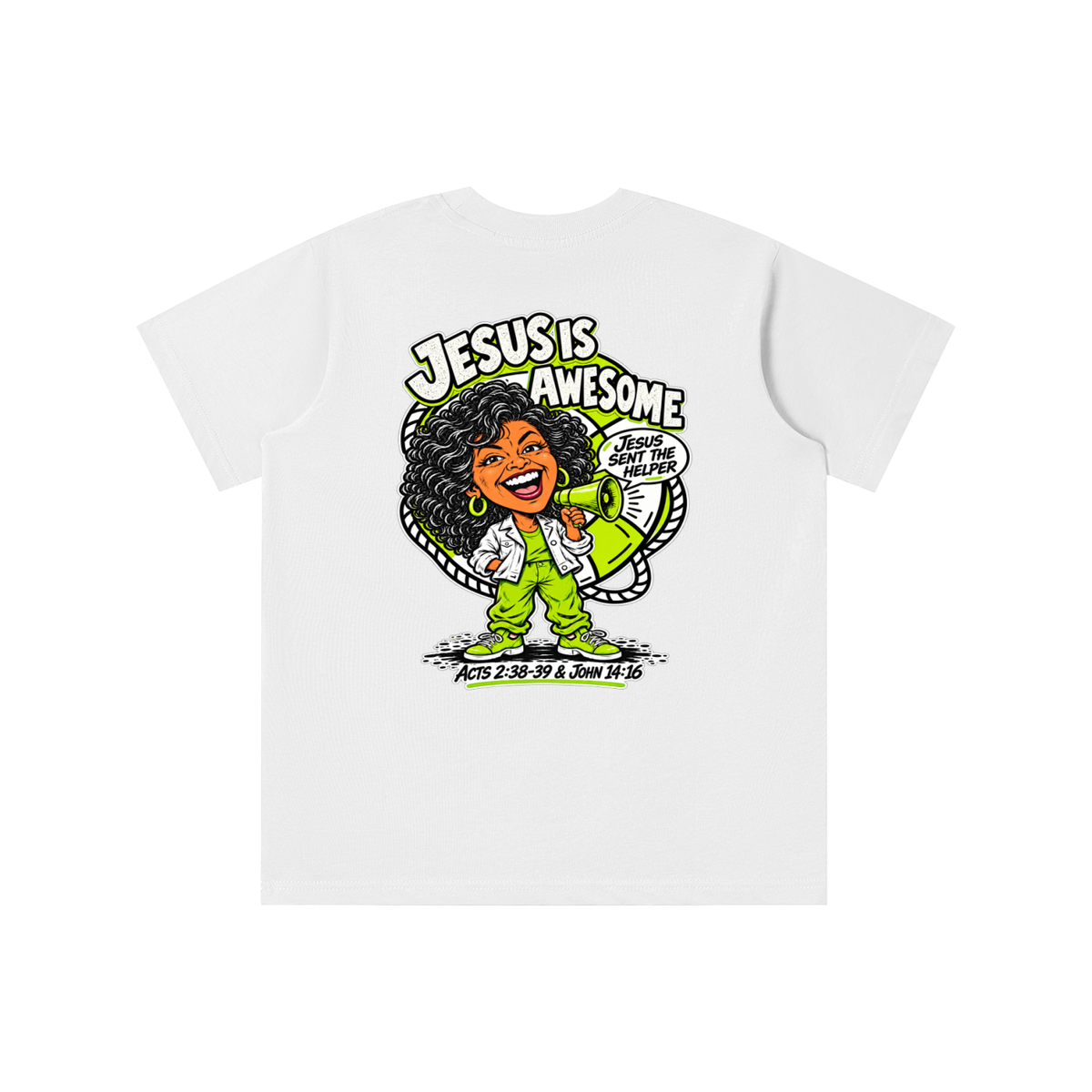 JESUS IS AWESOME JESUS SENT THE HELPER youth T-shirt