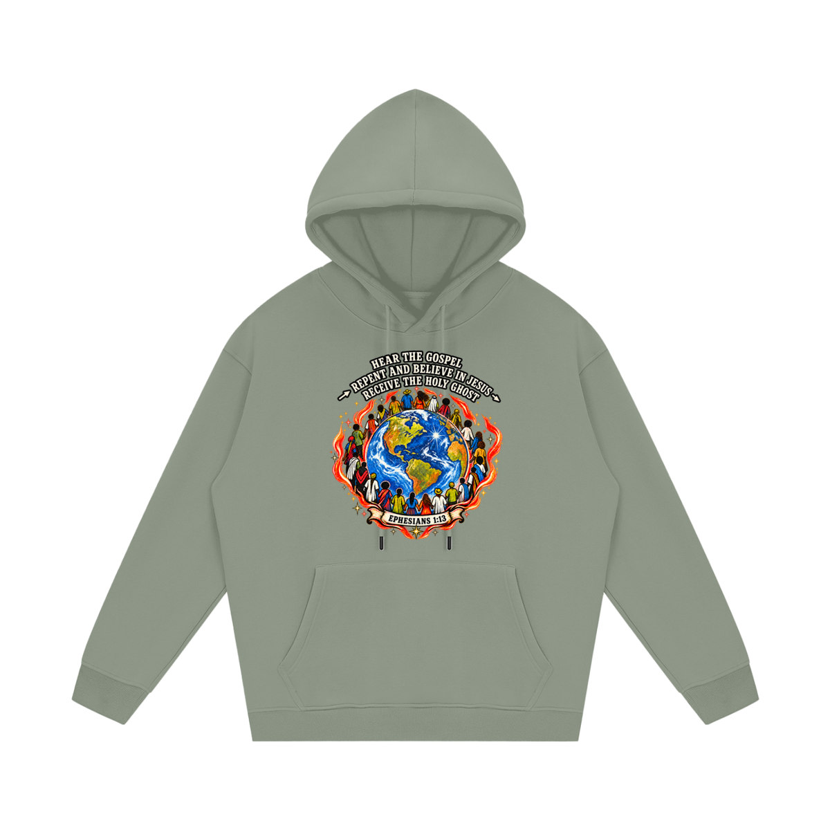 Hear the Gospel > repent and believe in Jesus > Receive the Holy Ghost Hoodie