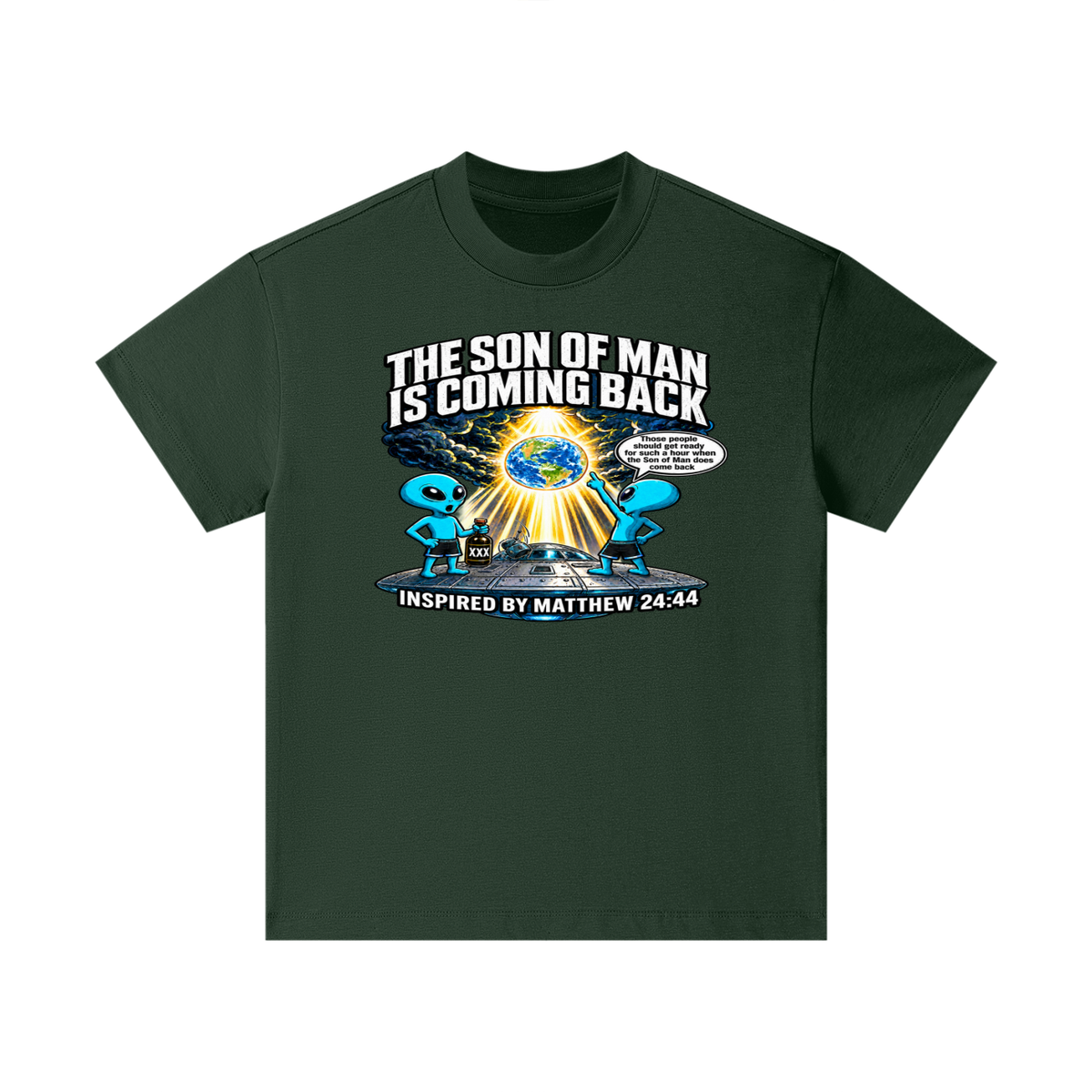 THE SON OF MAN IS COMING BACK Those people should get ready for such a hour when the Son of Man does come back INSPIRED BY MATTHEW 24:44 Kids T-Shirt