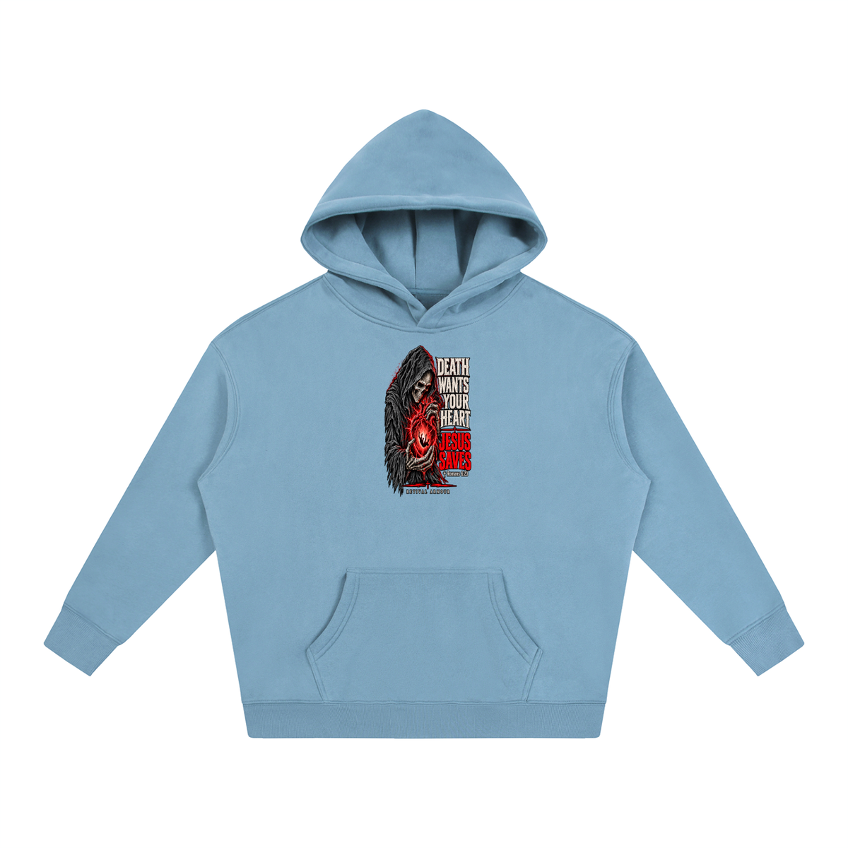 DEATH WANTS YOUR HEART JESUS SAVES ROMANS 6:23 REVIVAL ARMOUR Hoodie