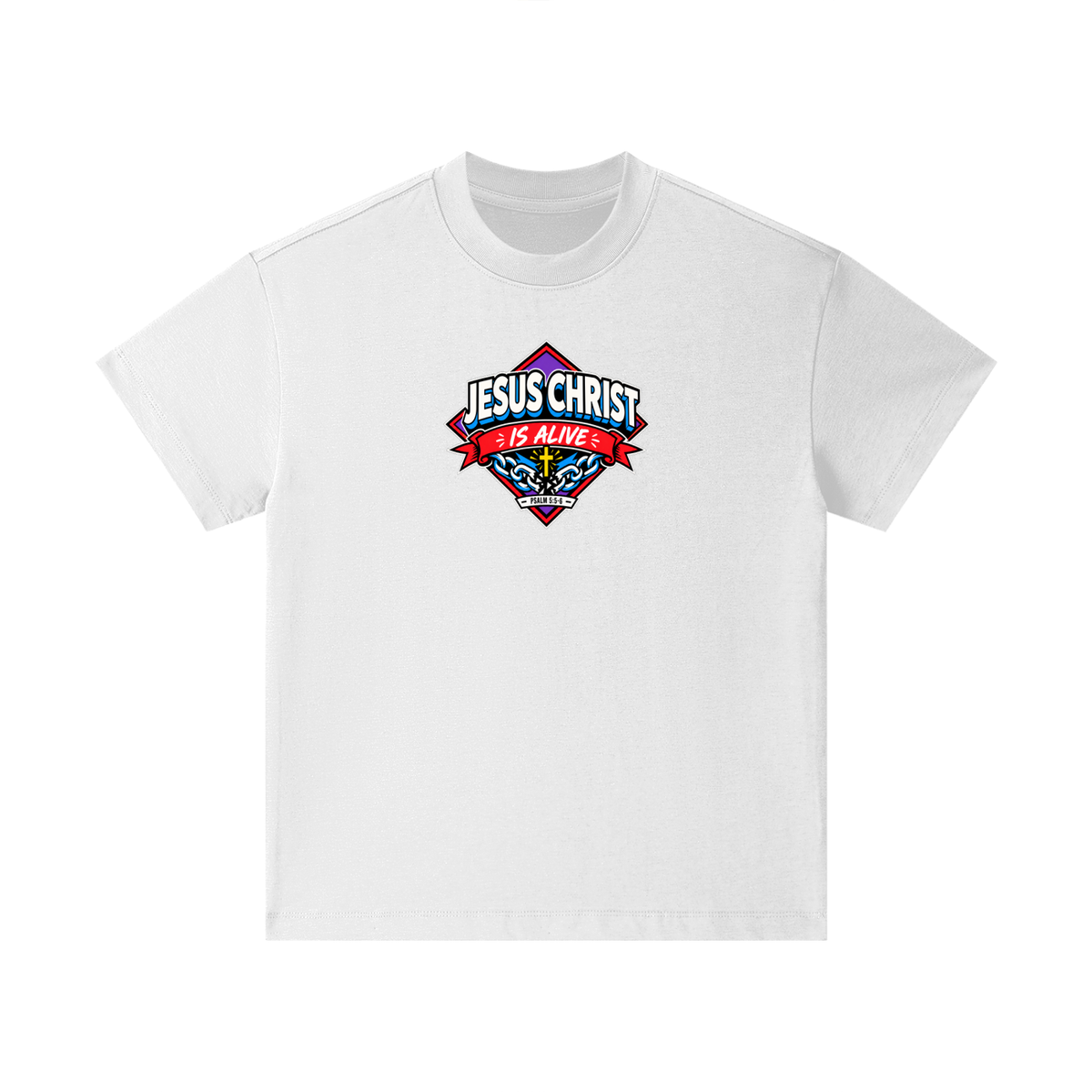 JESUS CHRIST IS ALIVE - PSALM 5:5-6 - Kids T-Shirt