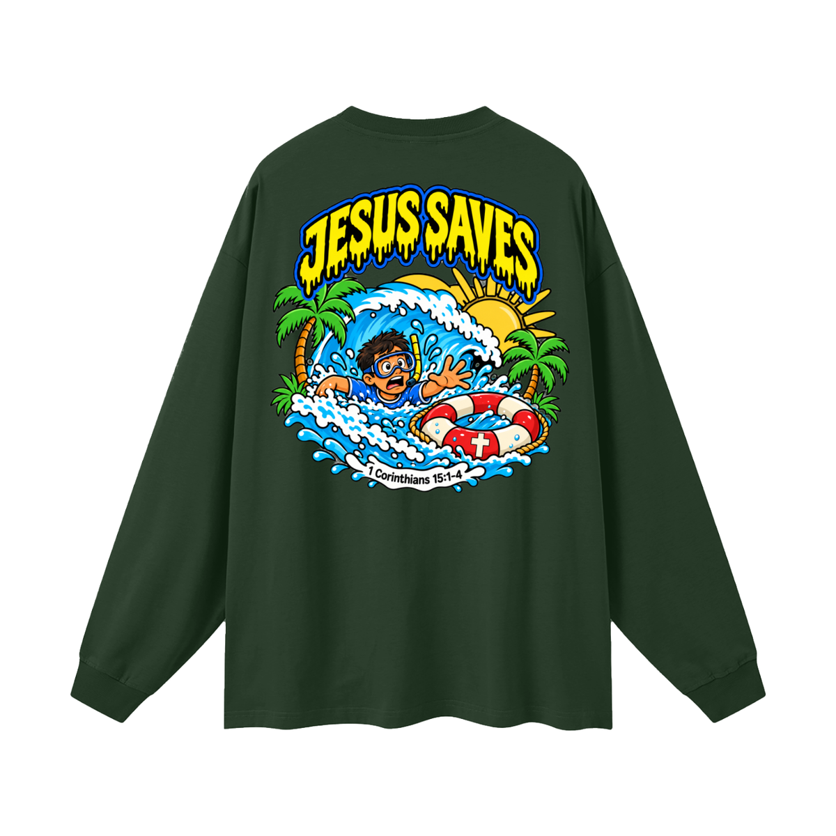 Jesus saves Long Sleeve T-Shirt