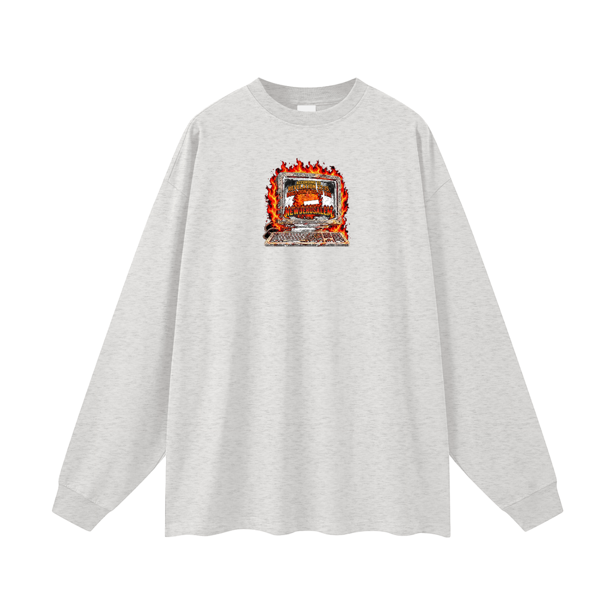 ACCORDING TO REVELATION 22:15, DOGS DON'T GO TO THE NEW JERUSALEM Long Sleeve T-Shirt