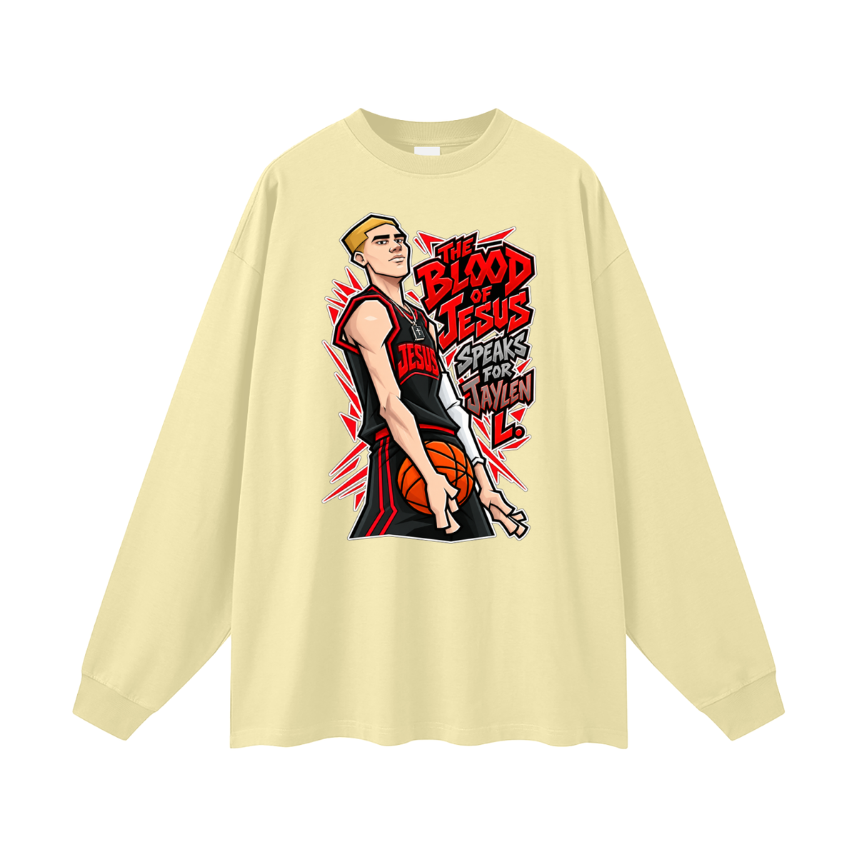 THE BLOOD OF JESUS SPEAKS FOR JAYLEN L. Long Sleeve T-Shirt