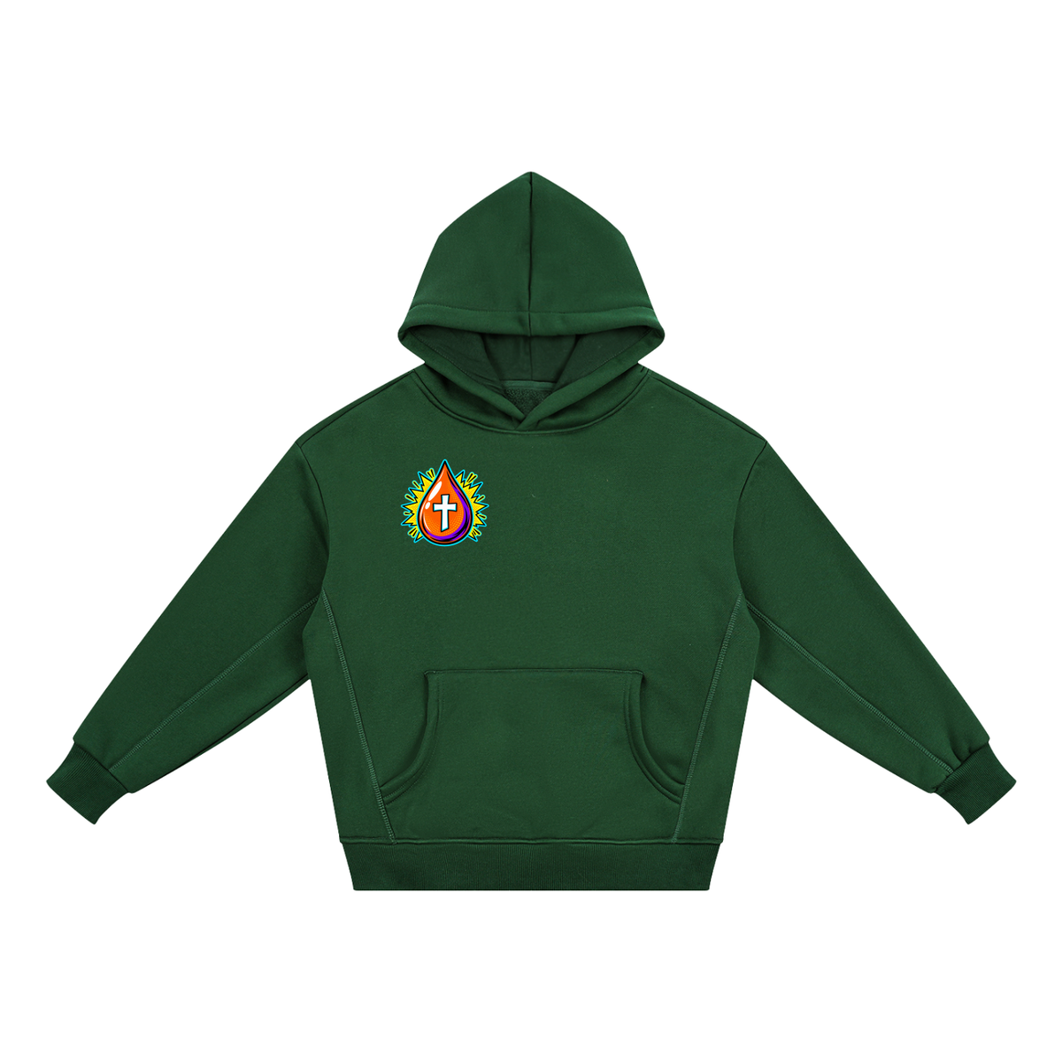 JESUS DIED ONCE BACKED UP BY Romans 6:9-10 youth Hoodie