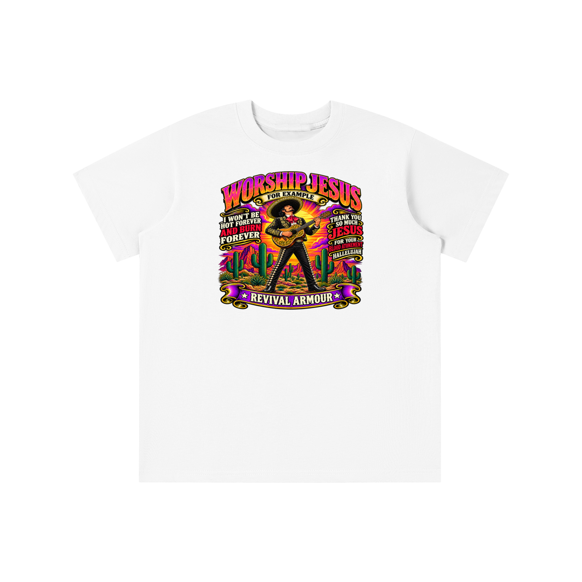 WORSHIP JESUS revival armour youth T-shirt