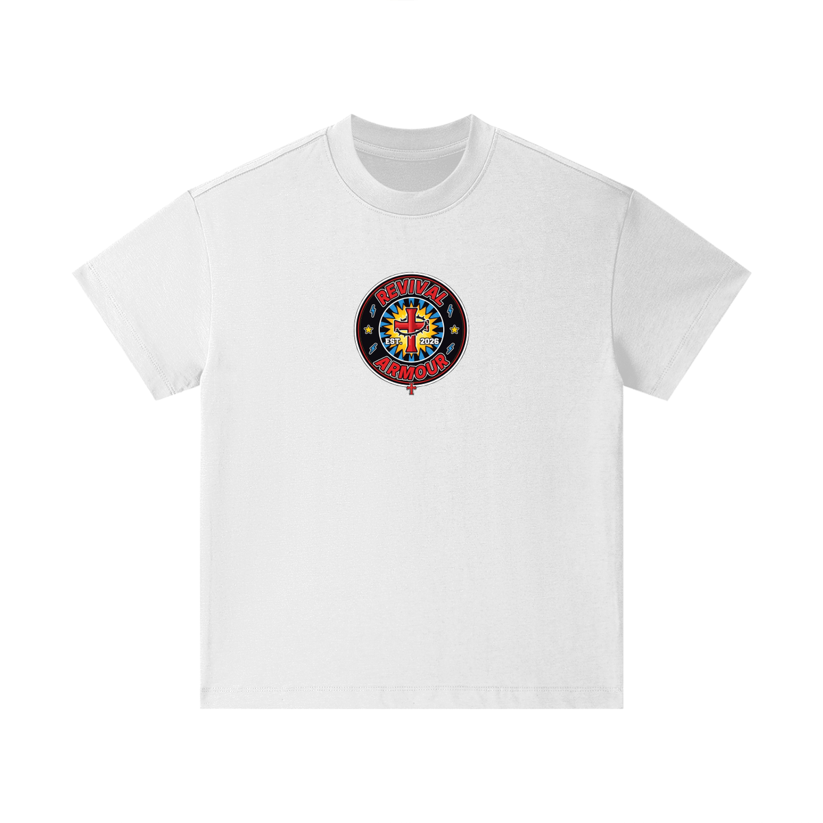 REVIVAL EST. 2026 ARMOUR JESUS DIED FOR OUR SINS Kids T-Shirt