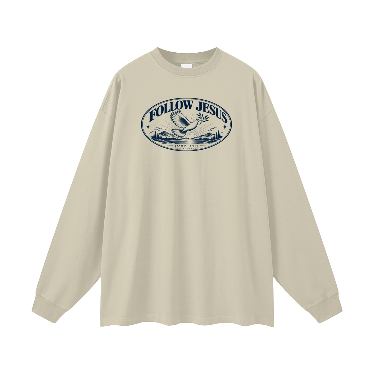 FOLLOW JESUS - JOHN 14:6 - REVIVAL ARMOUR Long Sleeve T-Shirt