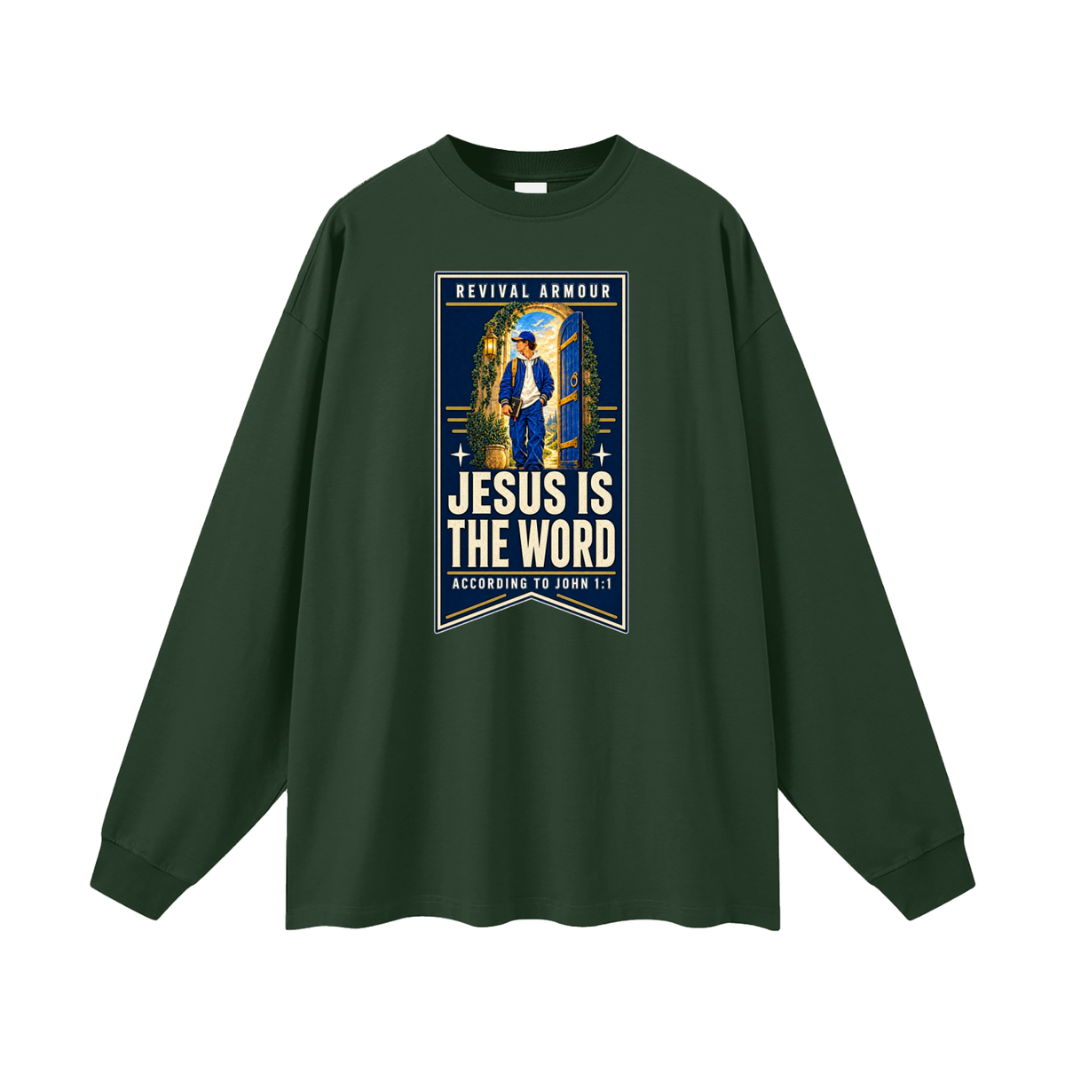 JESUS IS THE WORD ACCORDING TO JOHN 1:1 Long Sleeve T-Shirt