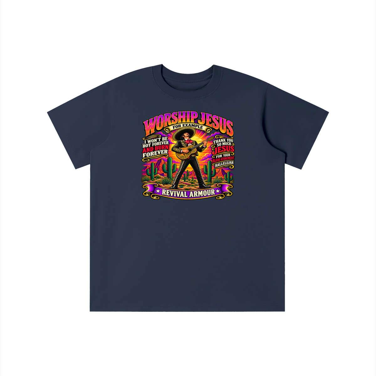 WORSHIP JESUS revival armour youth T-shirt