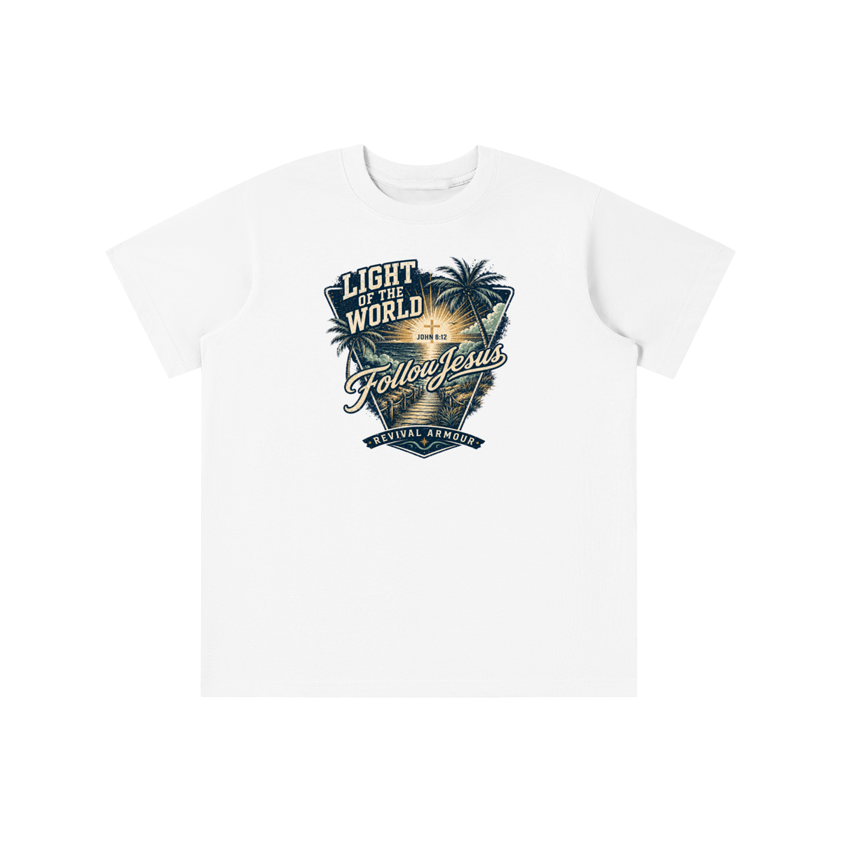 LIGHT OF THE WORLD FOLLOW JESUS REVIVAL ARMOUR youth T-shirt