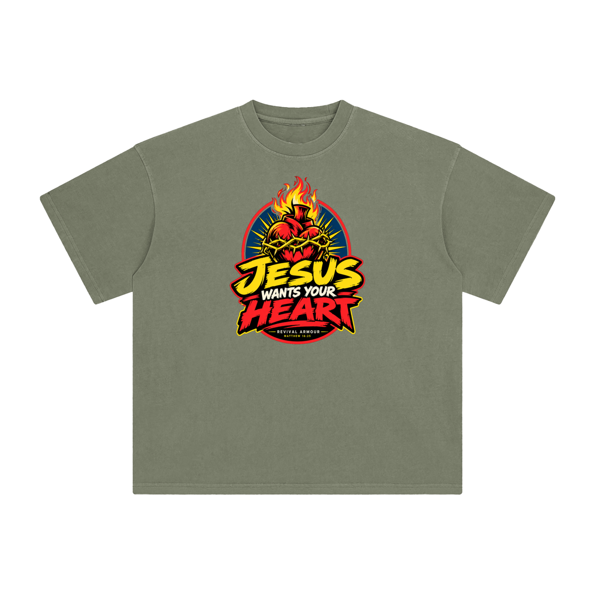 JESUS WANTS YOUR HEART - REVIVAL ARMOUR -  T-Shirt