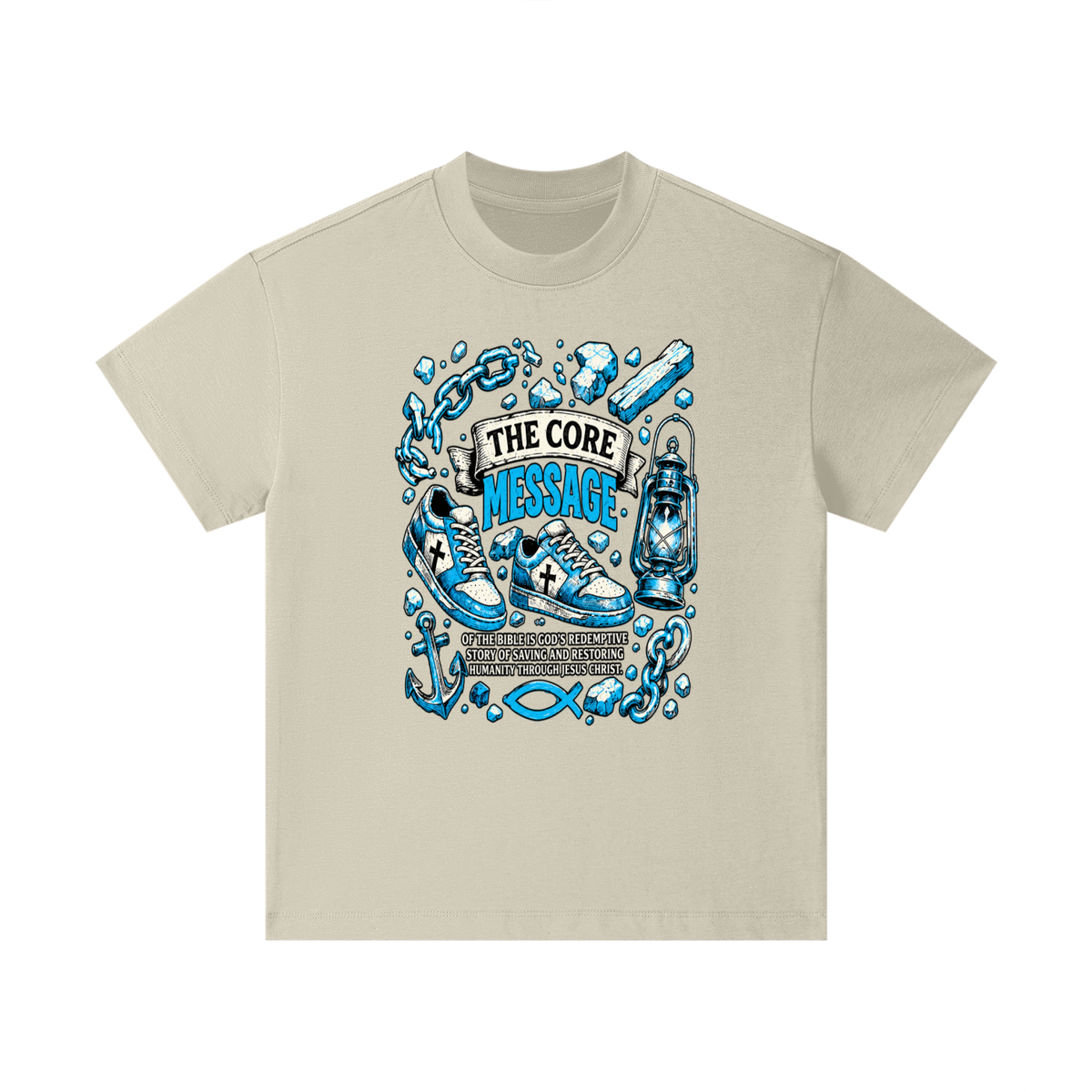 the core message of the bible is God's redemptive story of saving and restoring humanity through Jesus Christ. Kids T-Shirt