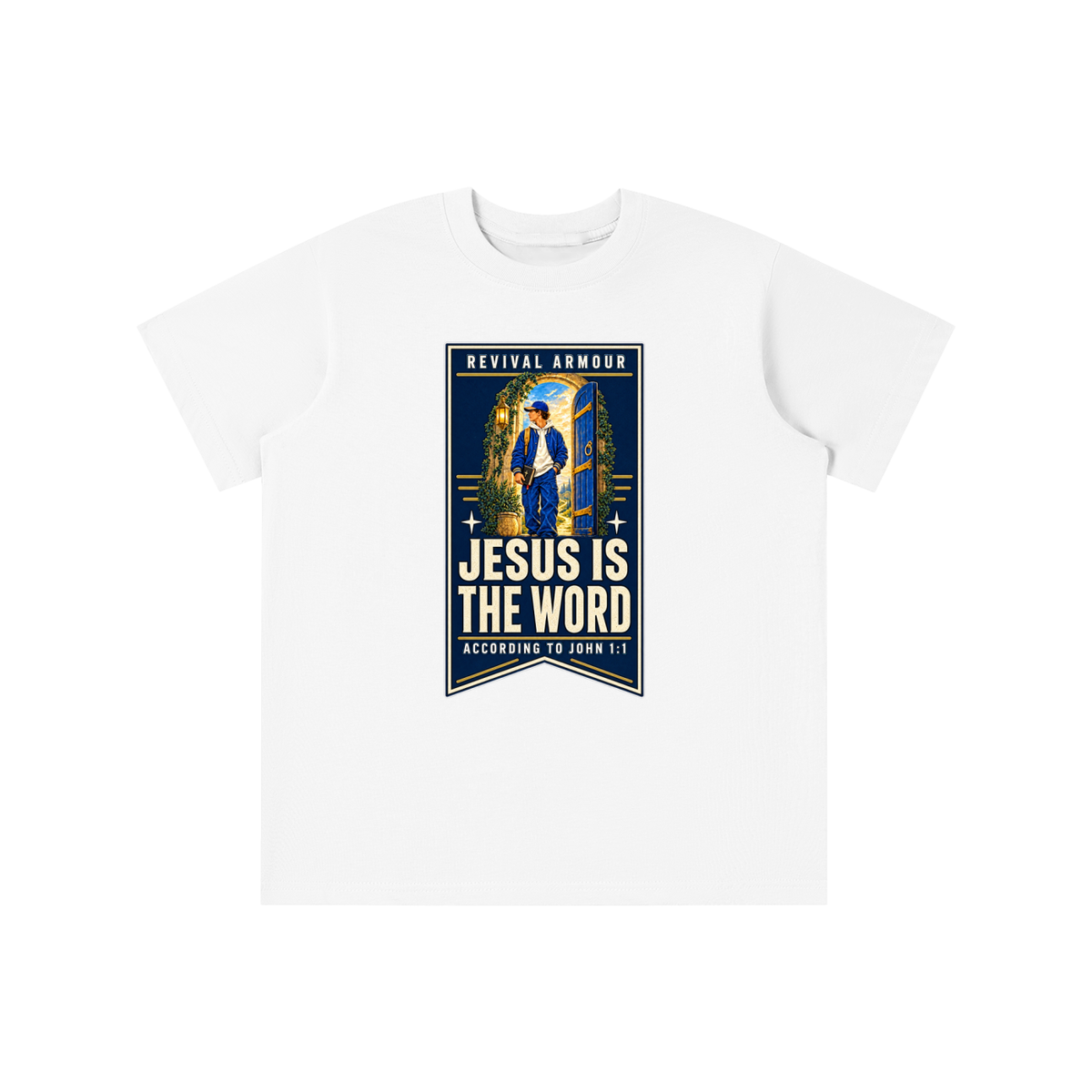 JESUS IS THE WORD ACCORDING TO JOHN 1:1 youth T-shirt