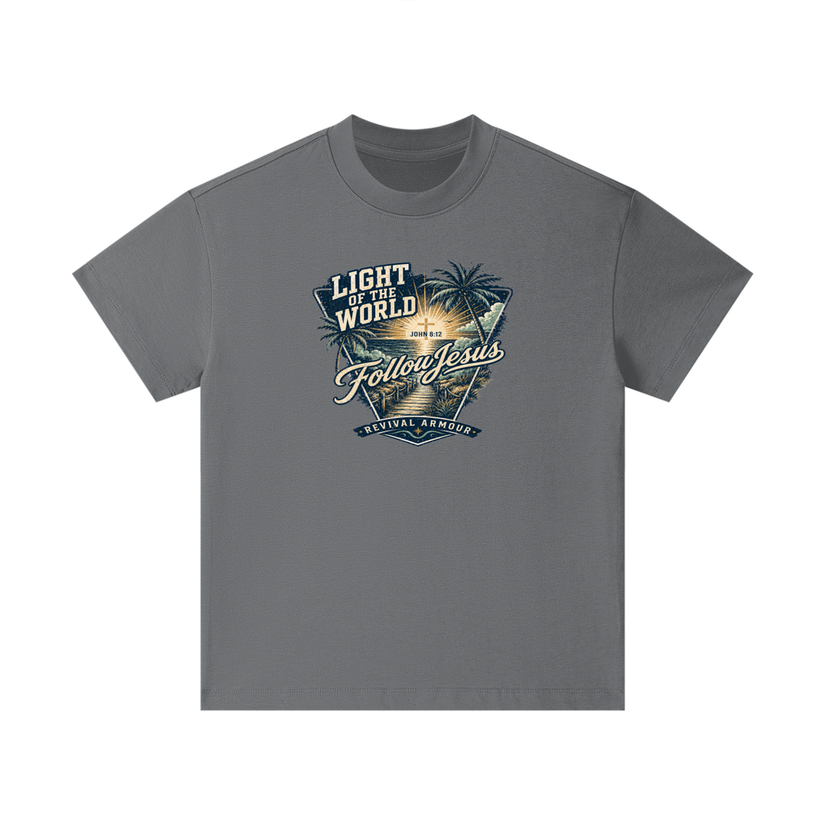 LIGHT OF THE WORLD FOLLOW JESUS REVIVAL ARMOUR Kids T-Shirt