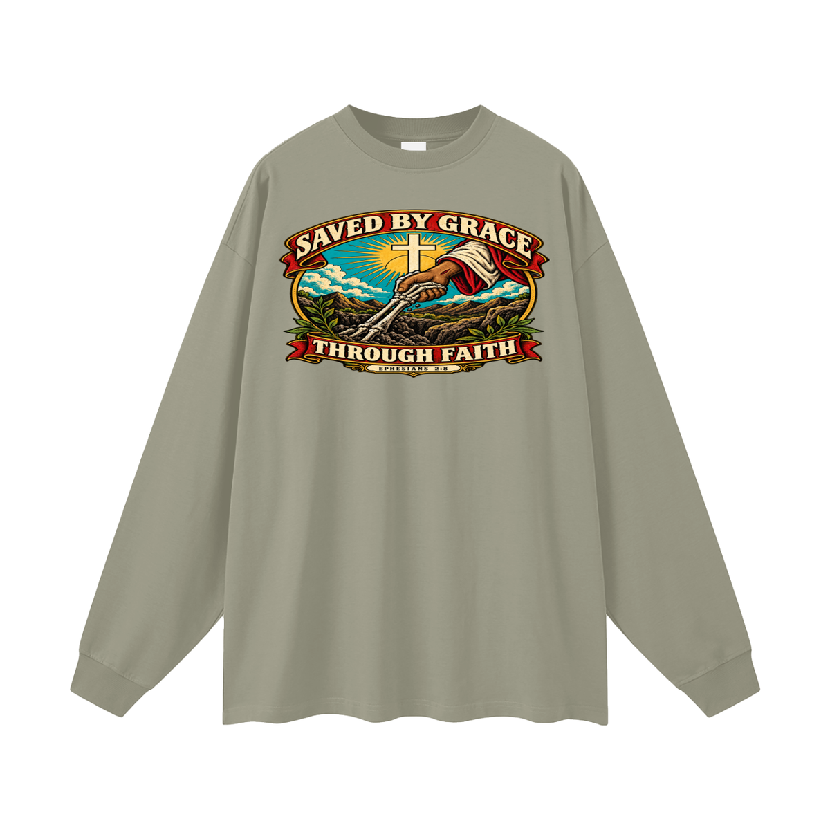 Saved by Grace through Faith Long Sleeve T-Shirt