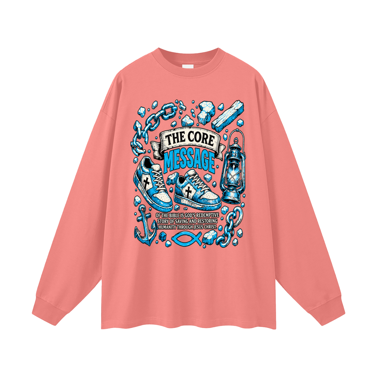 the core message of the bible is God's redemptive story of saving and restoring humanity through Jesus Christ. Long Sleeve T-Shirt