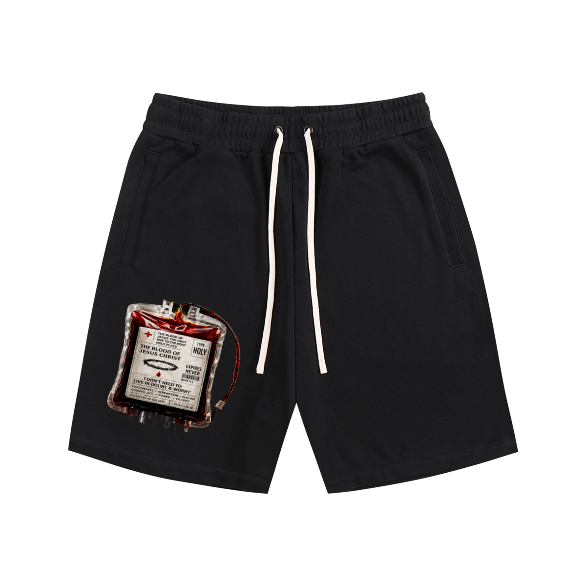 Jesus Blood bag Shorts