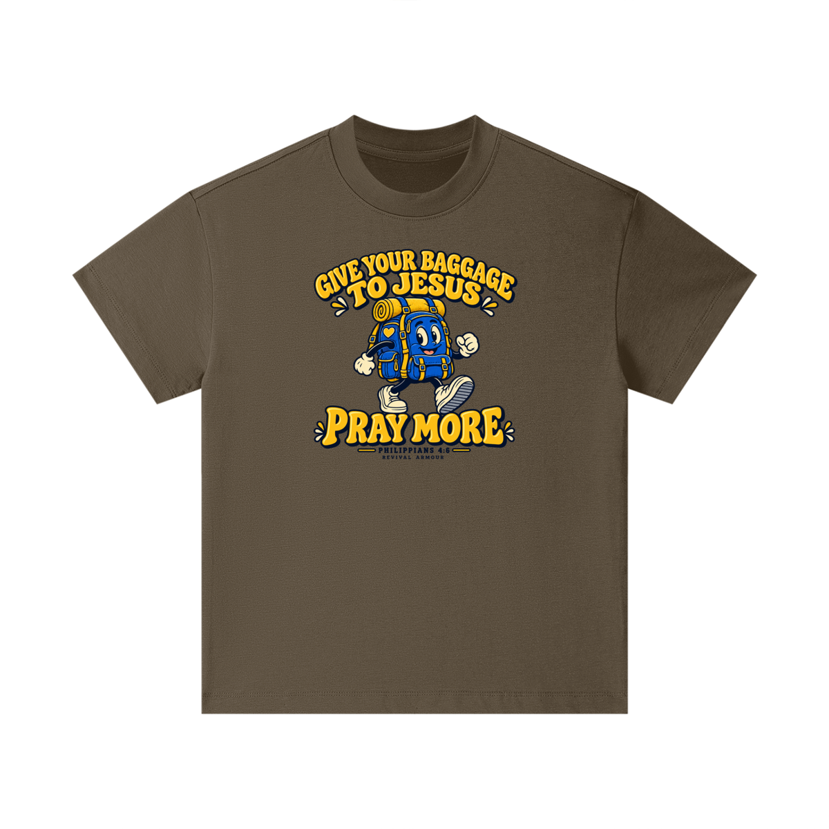 GIVE YOUR BAGGAGE TO JESUS PRAY MORE - PHILIPPIANS 4:6 - Kids T-Shirt