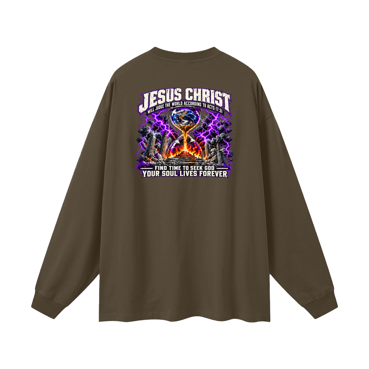THE STRUGGLE IS REAL BUT SO IS JESUS - INSPIRED BY 1 PETER 5:10 - Long Sleeve T-Shirt